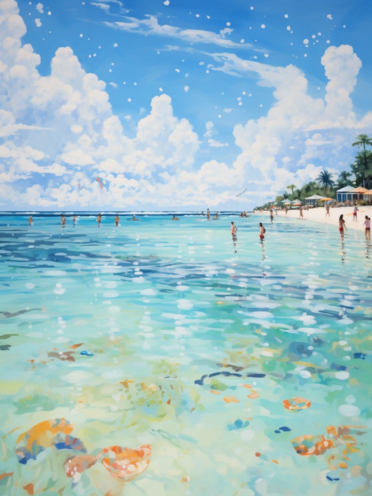 A Painting Of Seven Mile Beach, Negril Jamaica 1