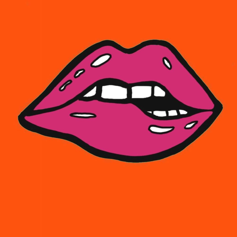 Lips orange