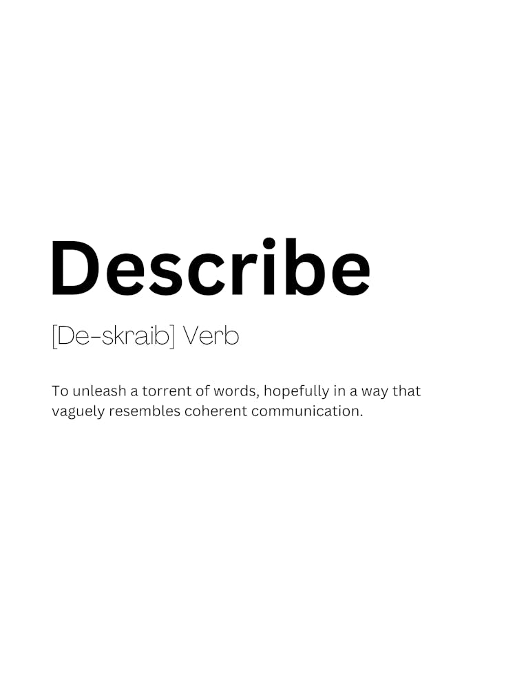DESCRIBE DEFINITION MEANING visual data 3