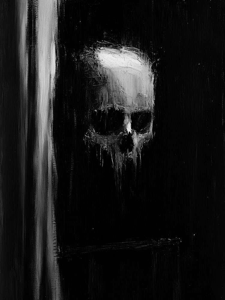Skull In A Window 1
