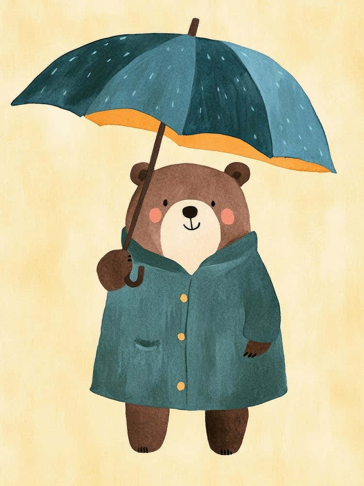 Bear In The Rain