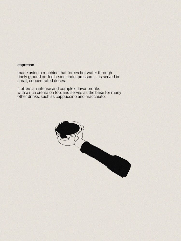 espresso: intense flavor