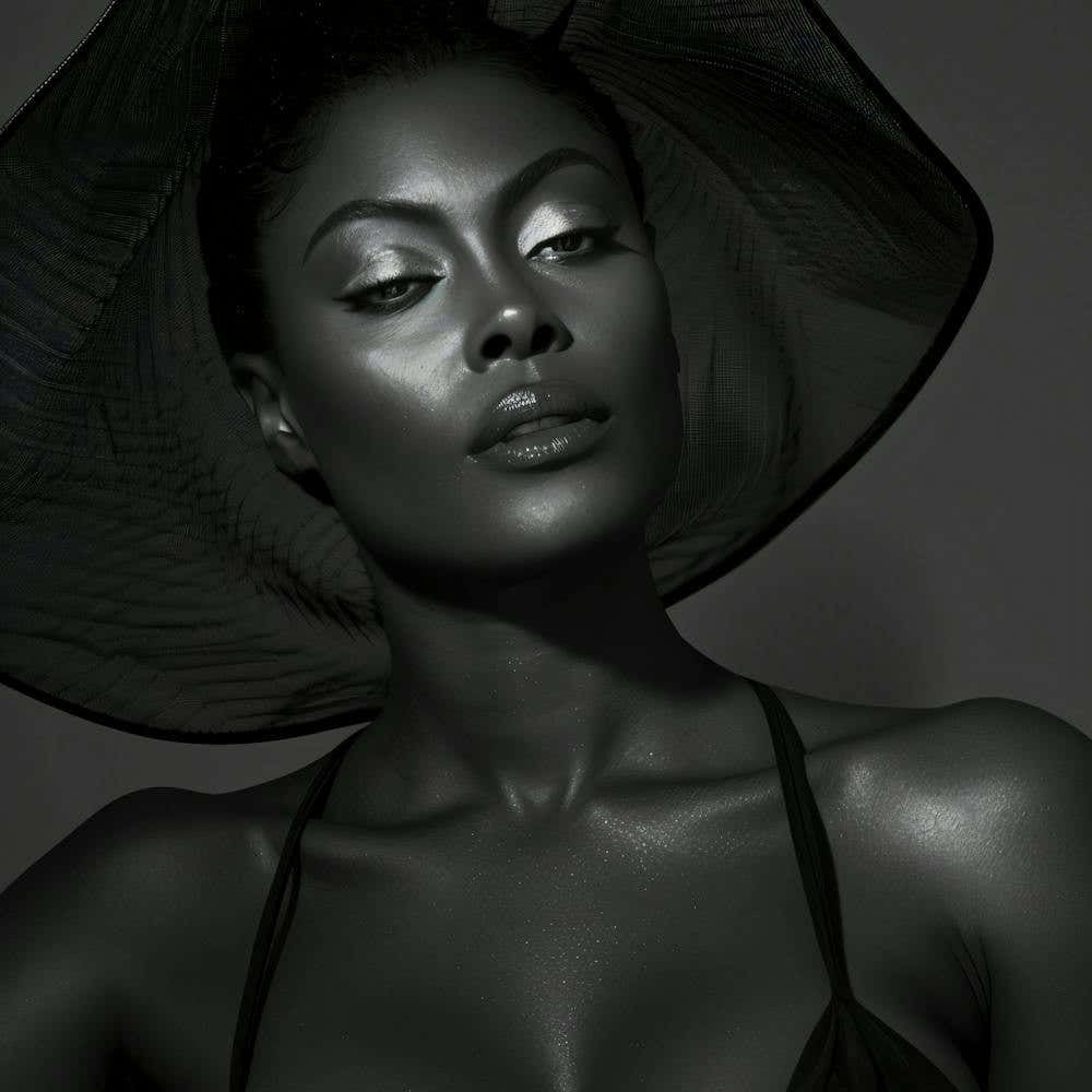 Black Woman In A Hat