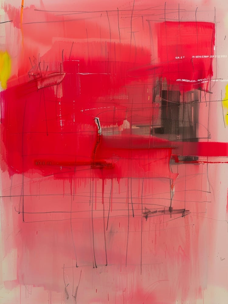 Abstract Red Painting 2