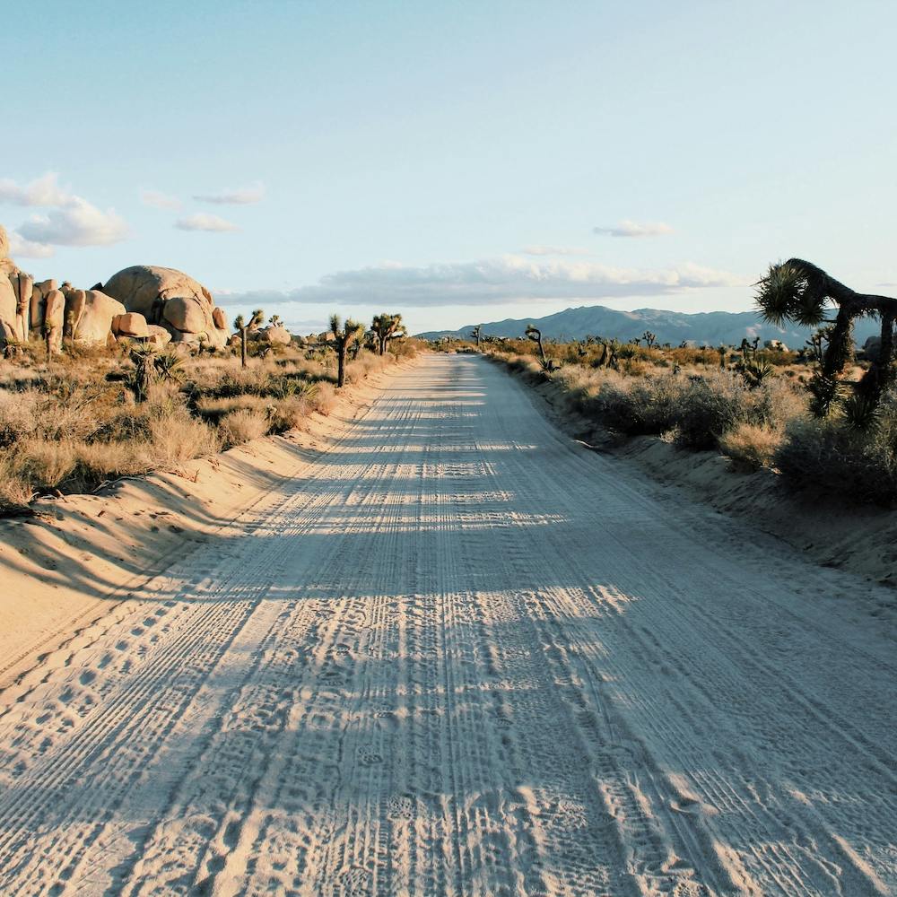 Deserted Desert Road