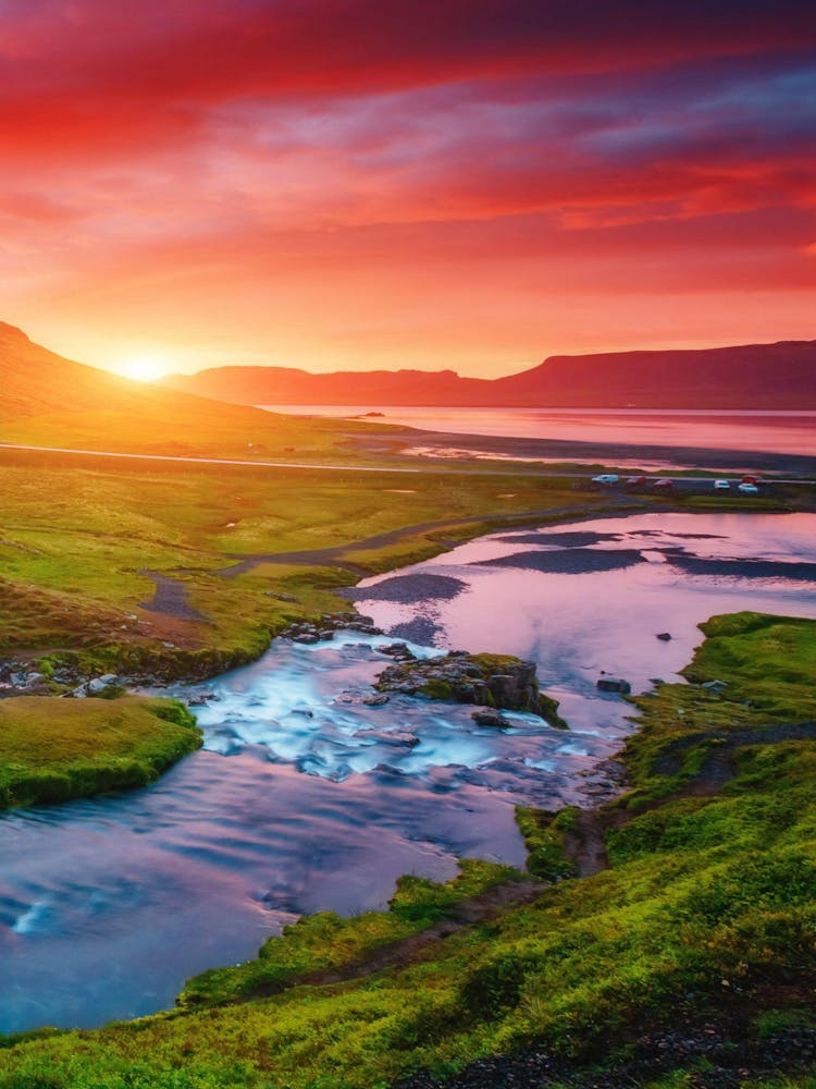 Sunset In Iceland