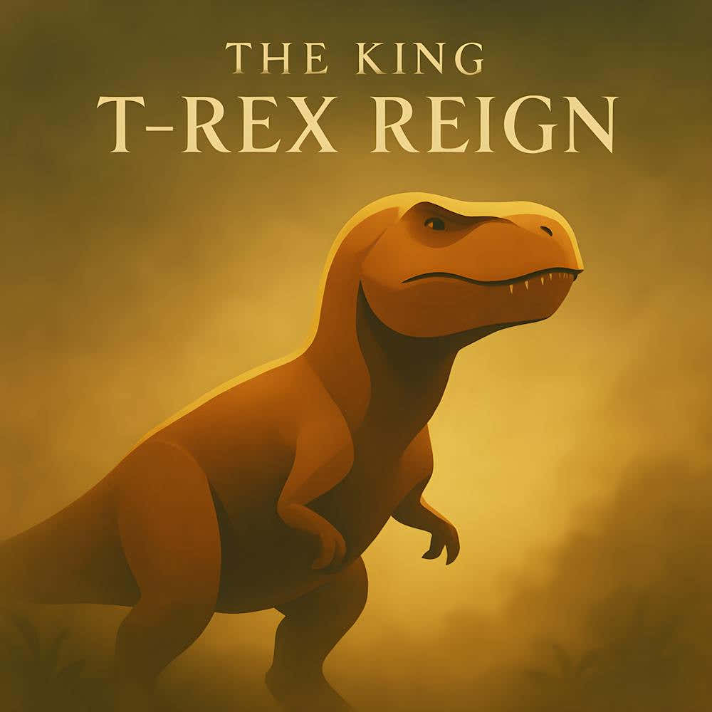 Minimalist T Rex Wall Art – Jurassic Dinosaur Poster – King Tyrannosaurus Print For Kids Room Or Nursery