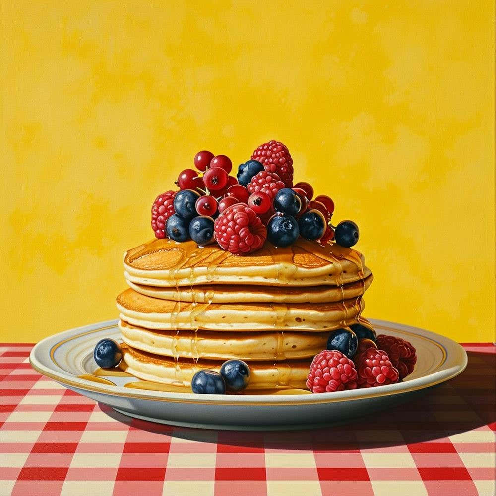 Pancake Stack Reds Checkerboard 1