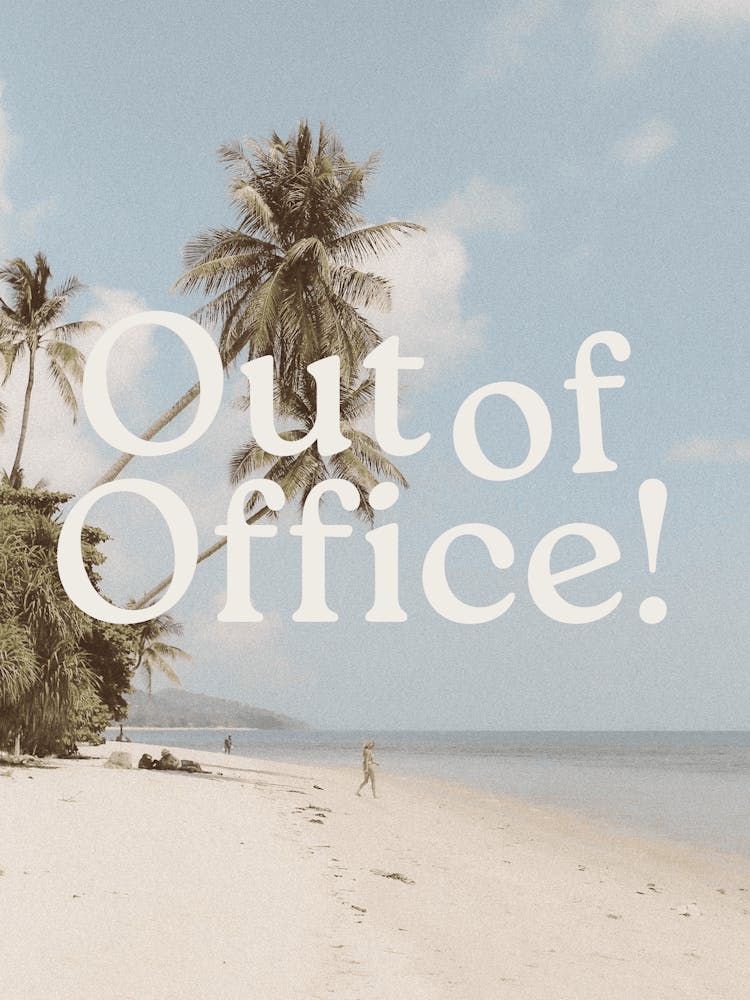 Out of Office Print | Beachy Wall Art | Tropical Decor | Coastal Print | Beach House Decor | Summer House Print | Vacation Decor | Travel