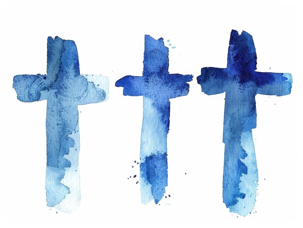 Watercolor Cross Painting