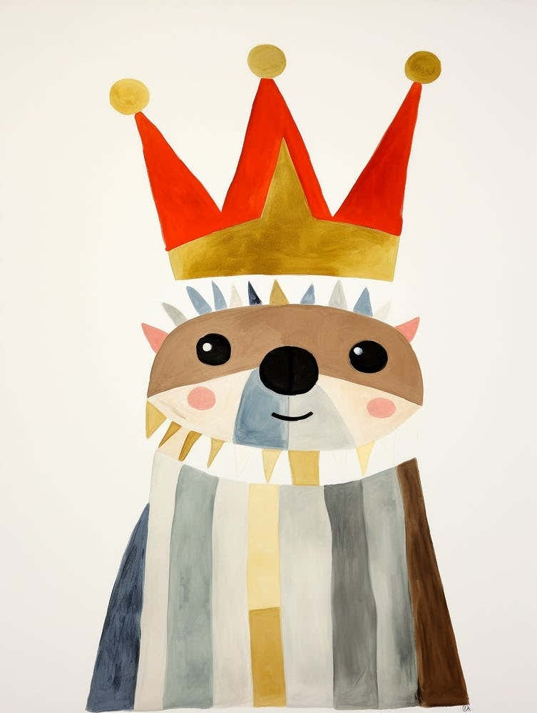 Little Sloth 5 Wearing A Crown