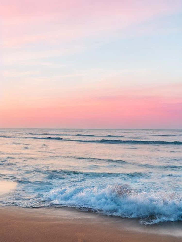 Barafundle Bay Beach, Pembrokeshire, Wales Pink Photography 1