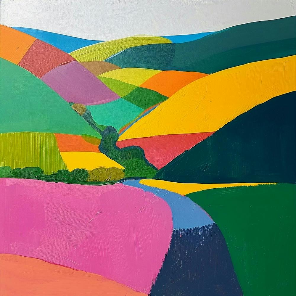 Colourful Abstract The Peak District England 4