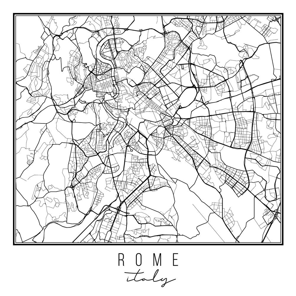 Rome Italy Street Map