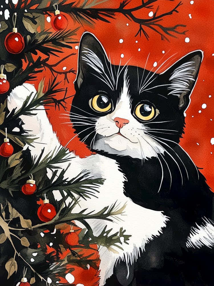 Christmas Cat 1