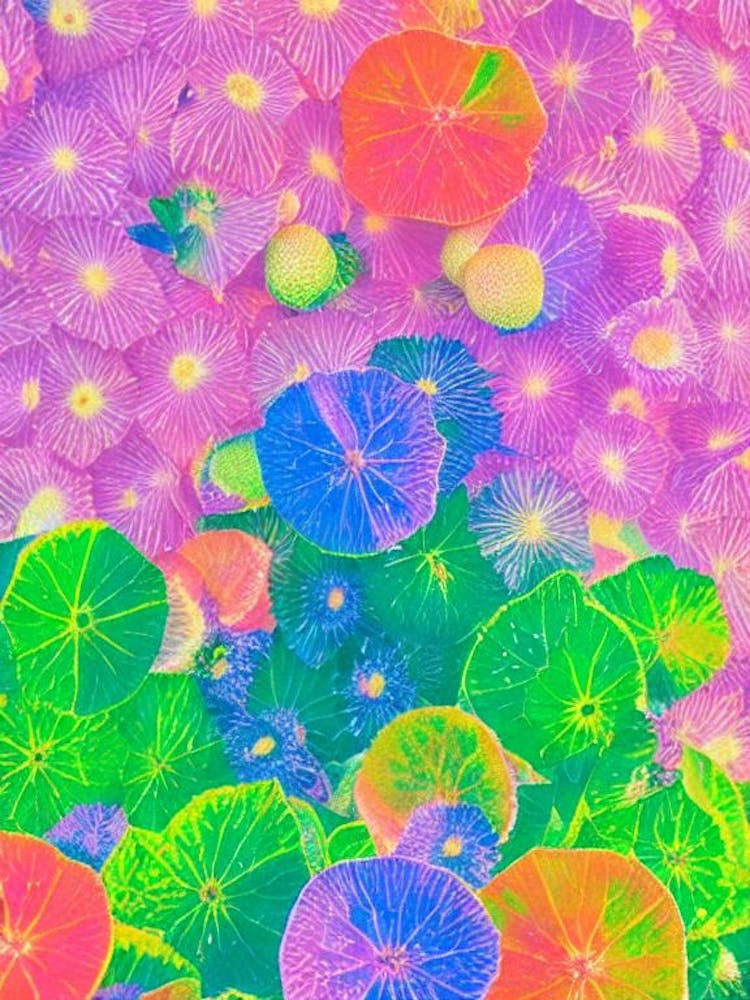 Kiwano Risograph Retro Poster Fruit