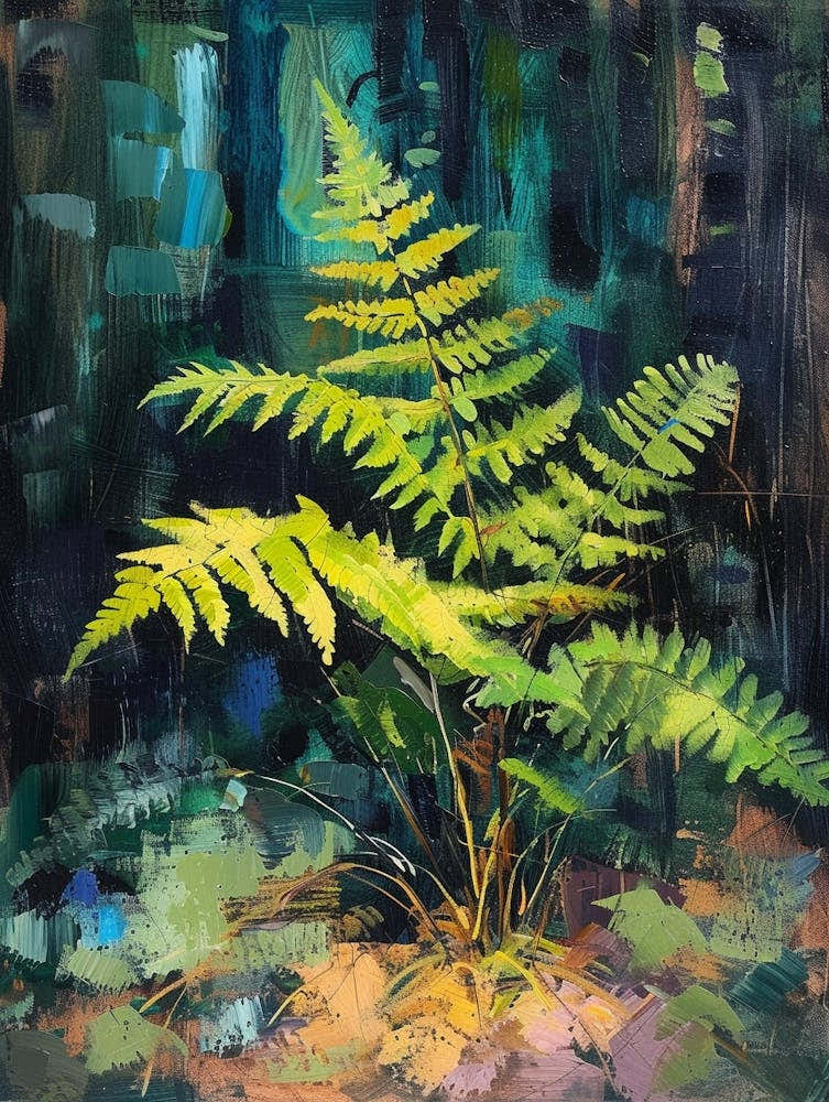 Boston Fern Painting 1