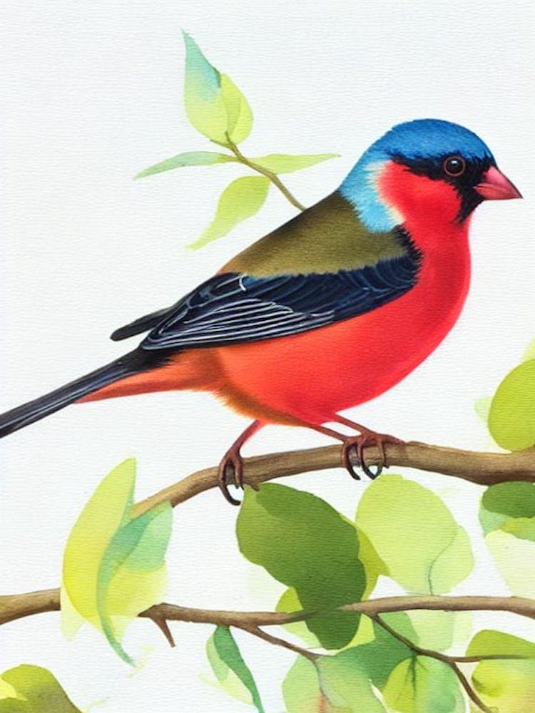 Finch 2 Watercolour Bird