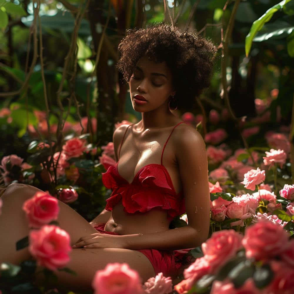 Beauty on a Bed of Roses