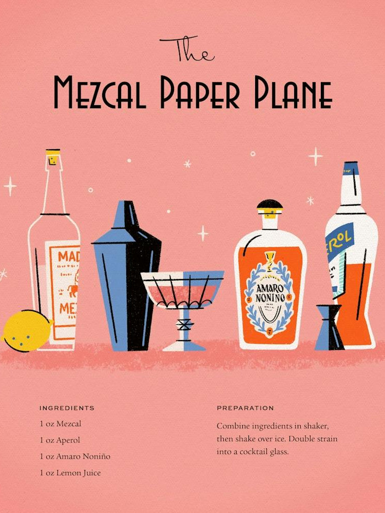 Mezcal Paper Plane Cocktail –