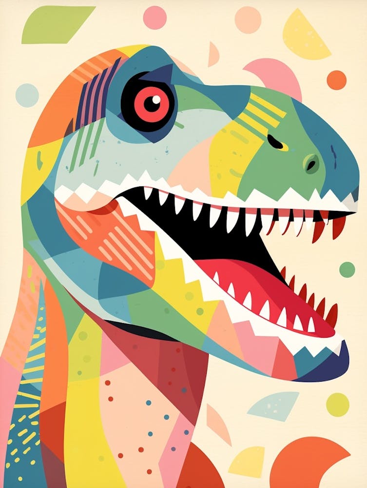 Colourful Dinosaur Tyrannosaurus Rex 3