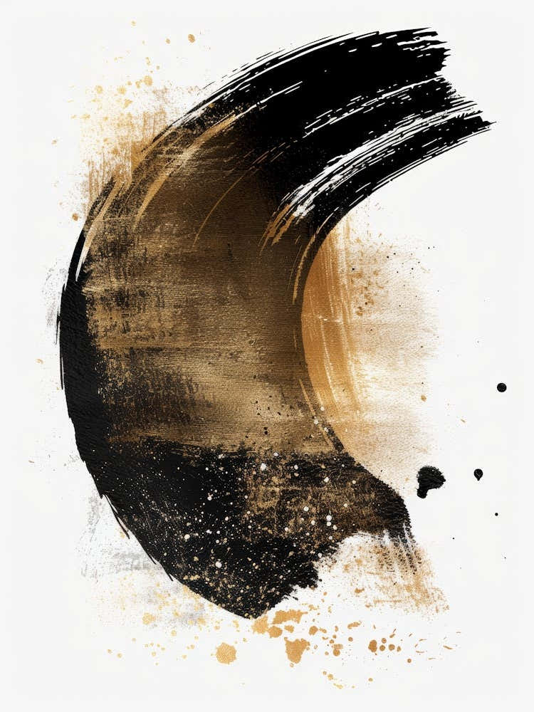 Abstract Brush Stroke Painting