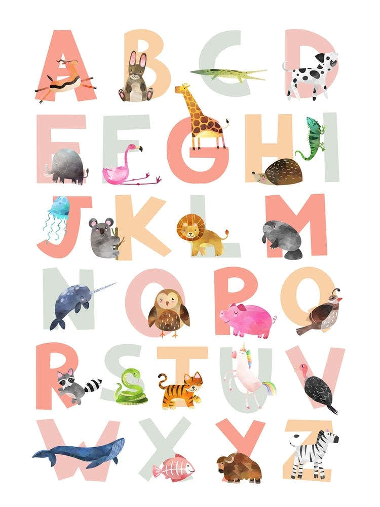 Nursery Animal Alphabet  Nursery