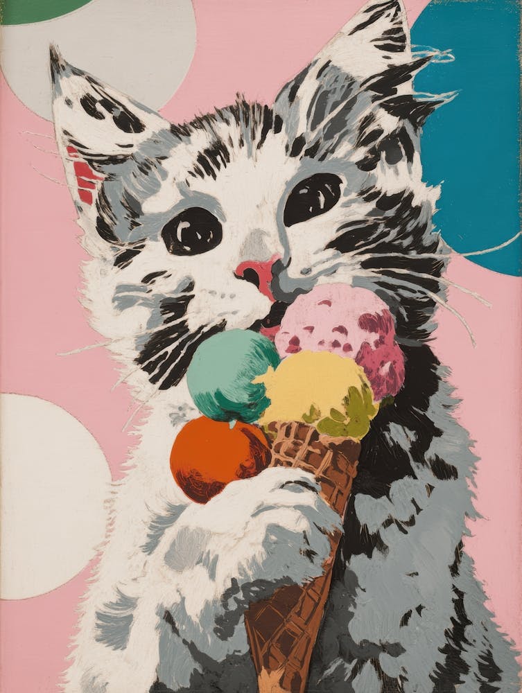 Ice Cream Cone Cat 1