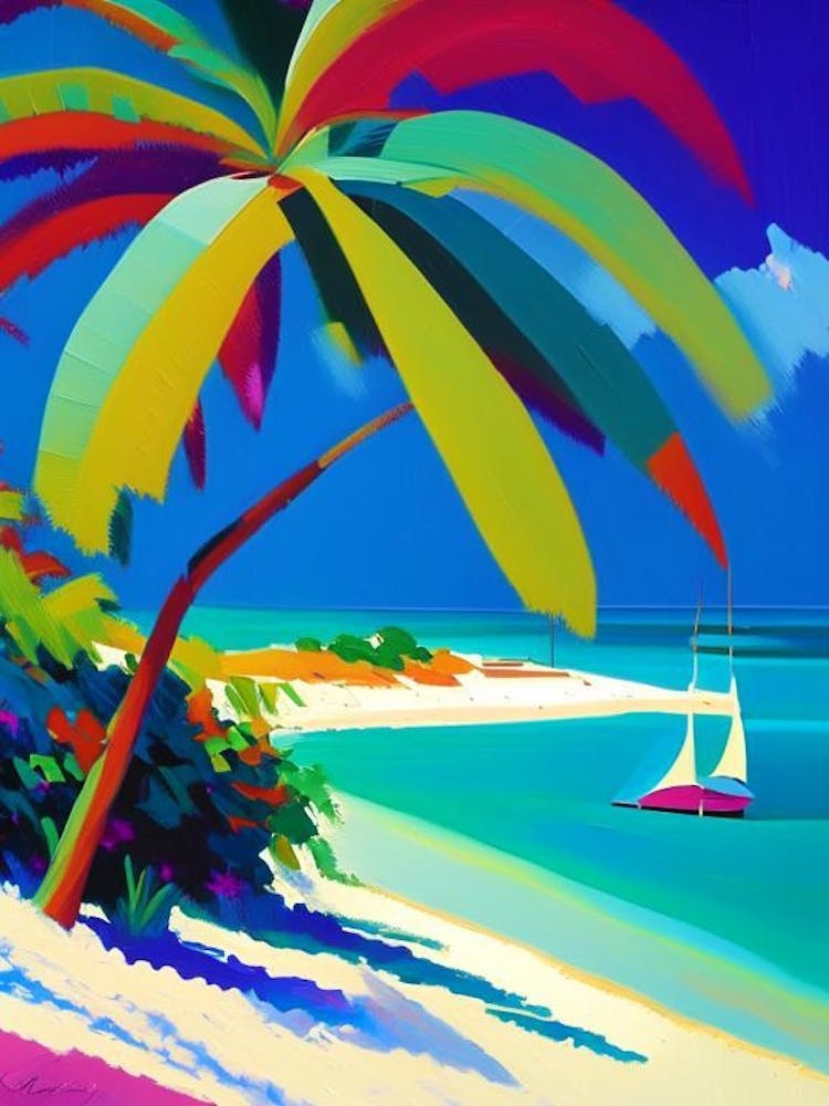 Cayo Coco Cuba Colourful Painting Tropical Destination