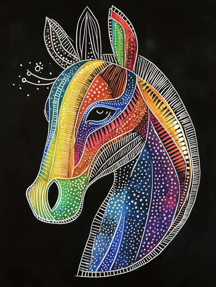 Rainbow Horse 1