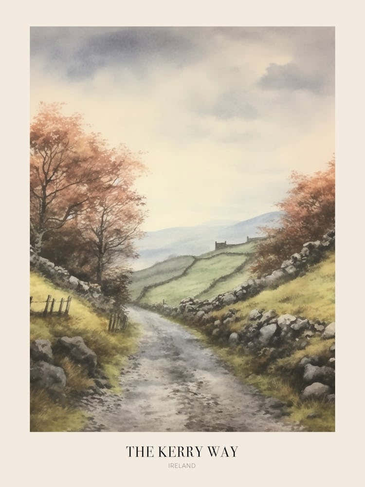The Kerry Way Ireland Uk Trail Poster