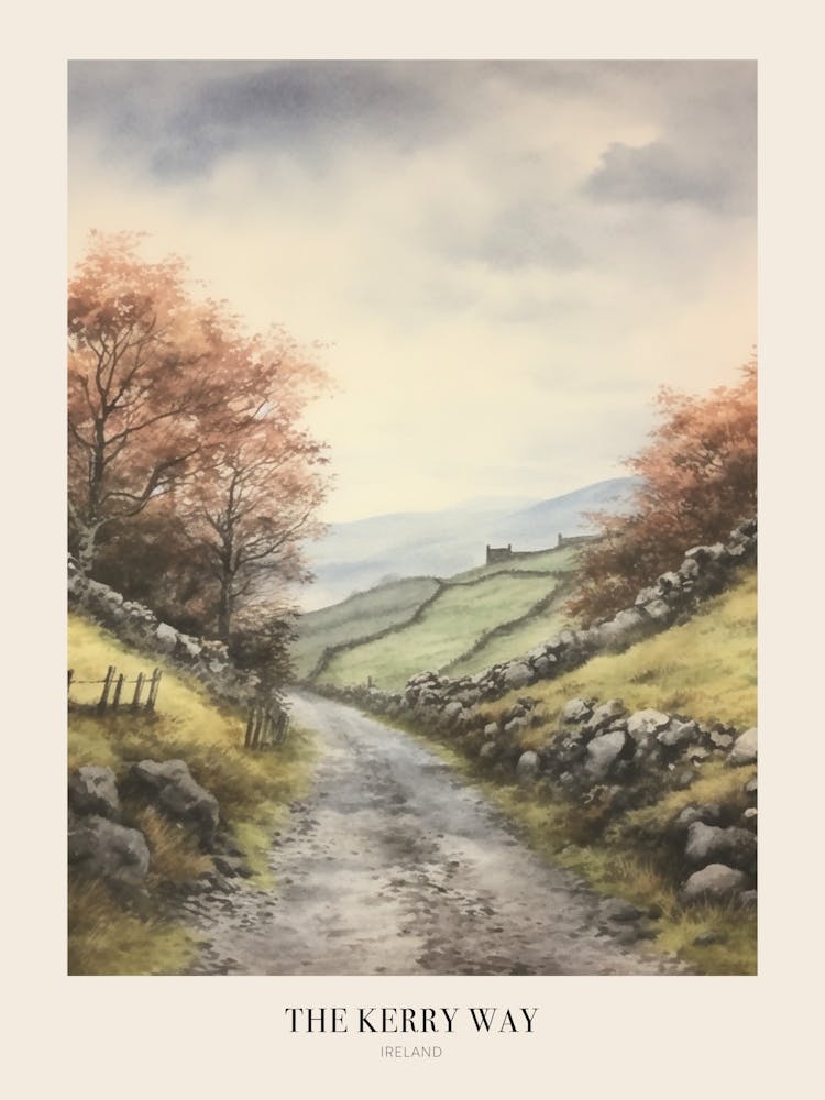 The Kerry Way Ireland Uk Trail Poster