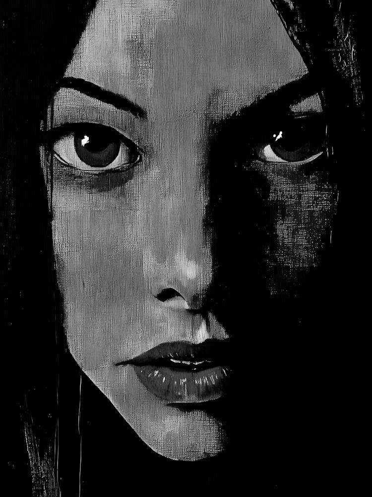 Black And White Painting 77