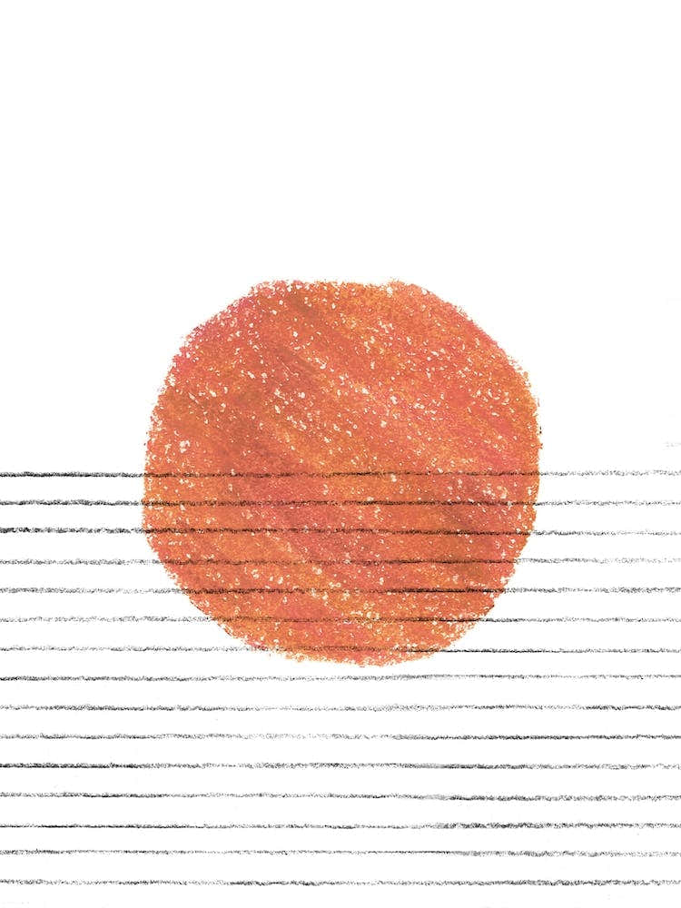 Orange terracotta Sun