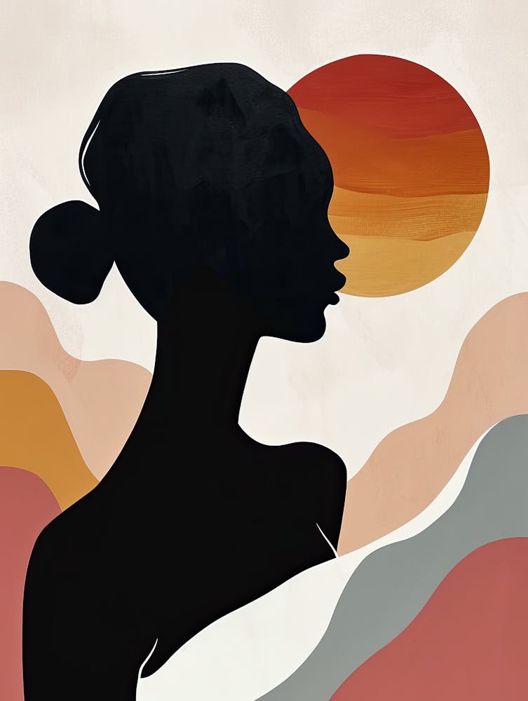 Silhouette Of A Woman, Minimalism 4