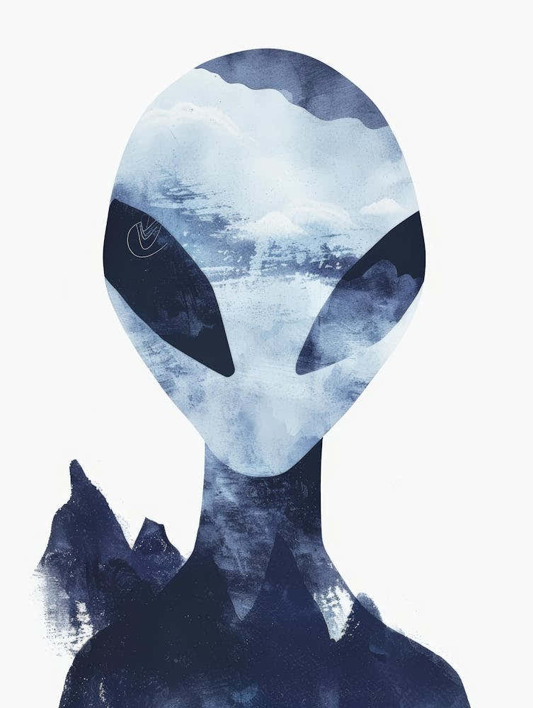 Alien Canvas Art