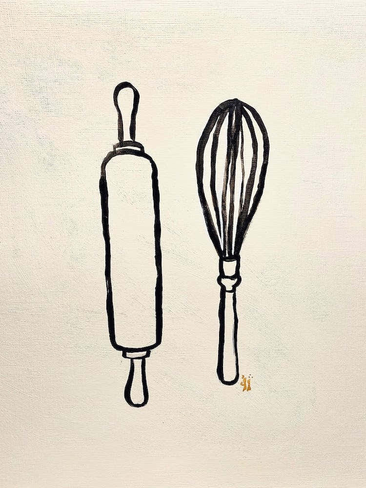 Rolling Pin And Whisk