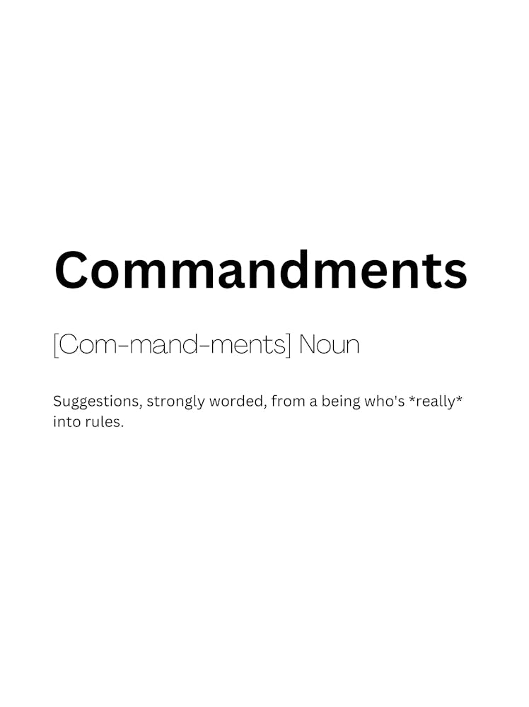 Commandments Definition Meaning