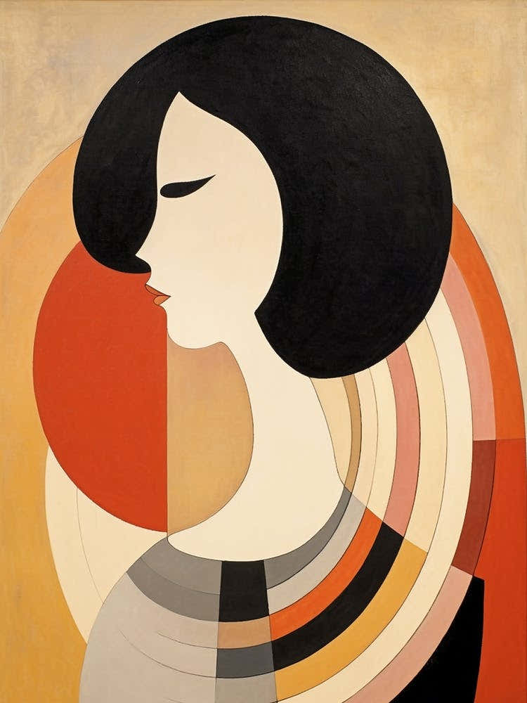 Graphic Portrait Of A Woman