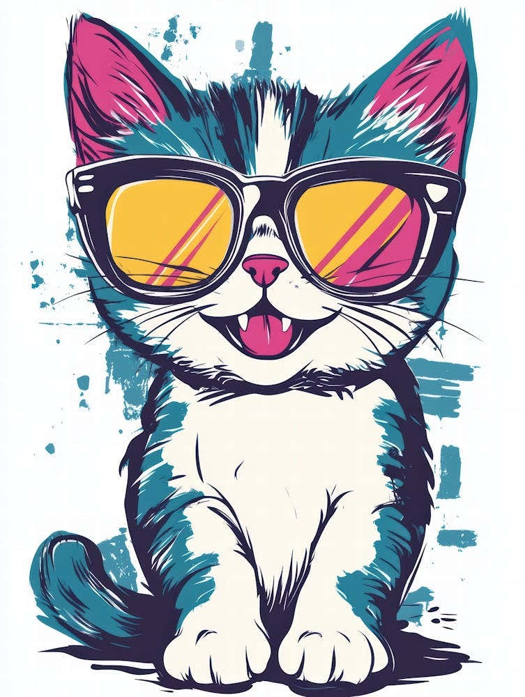 Cat In Sunglasses