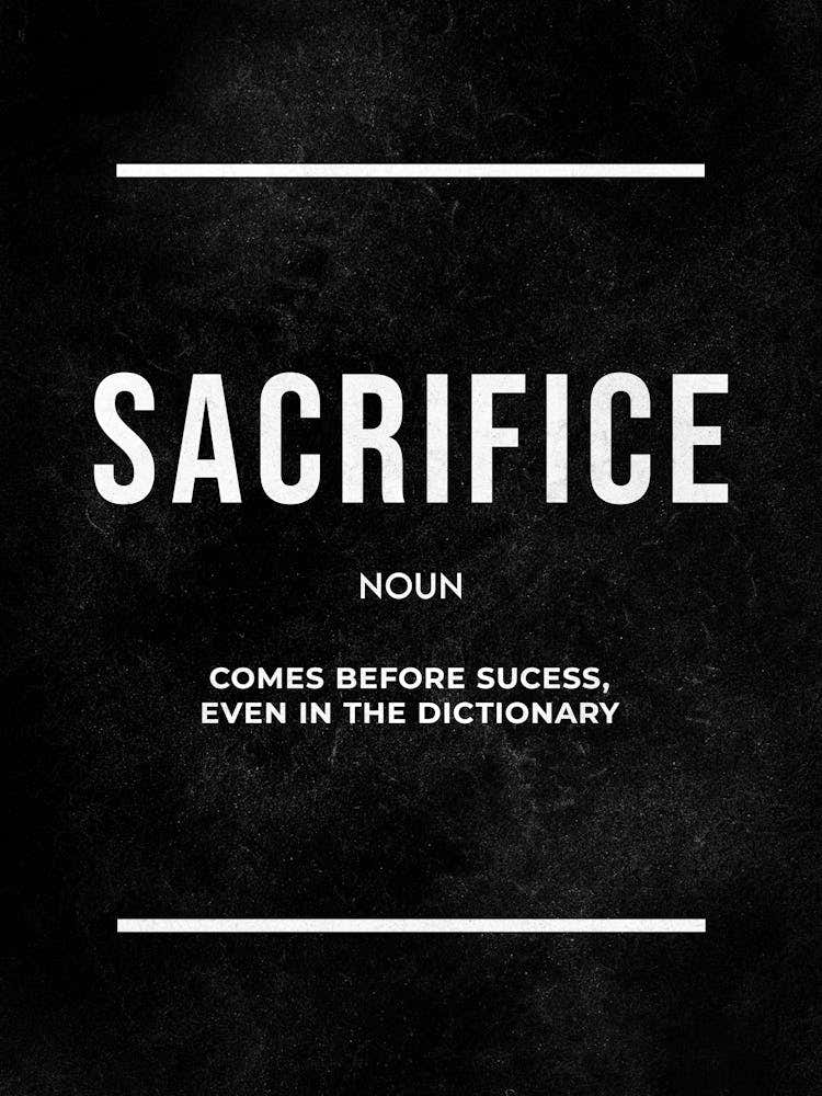 Sacrifice Noun