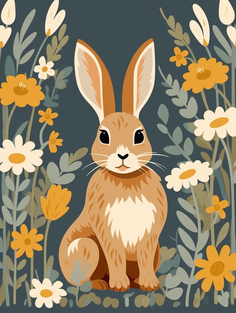 Baby Animal Illustration  Hare 4
