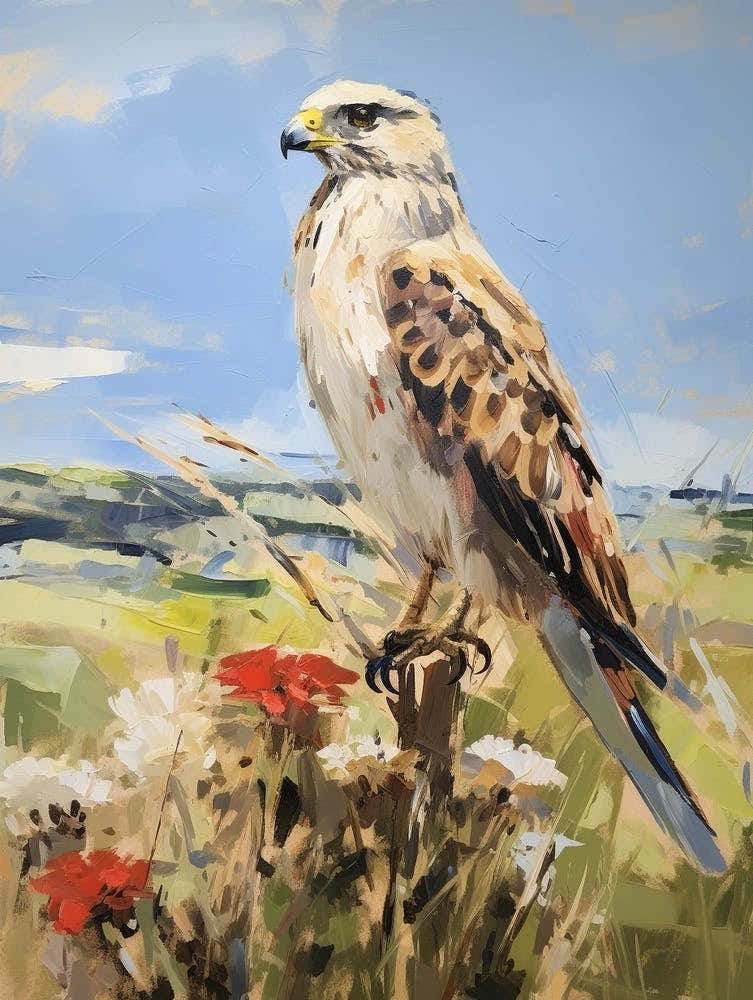 Bird Painting Falcon 5