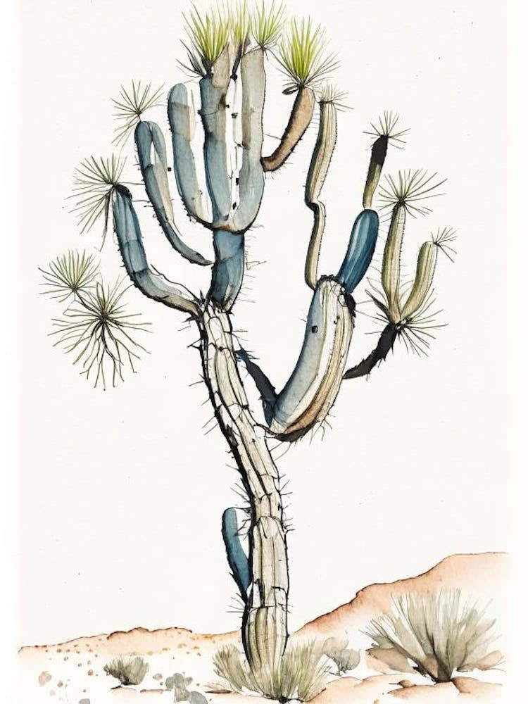 Jaeger S Joshua Tree Minimilist Watercolour  (2)