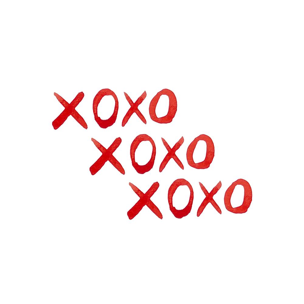 Xoxo Red Watercolour