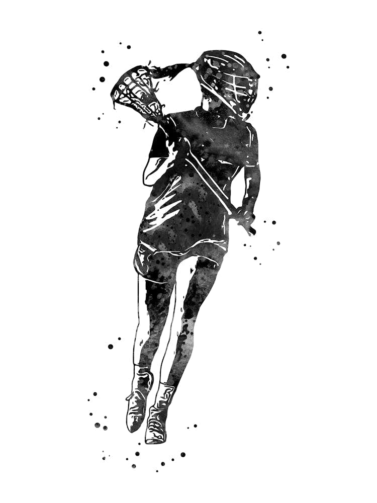 Lacrosse Player Girl 2
