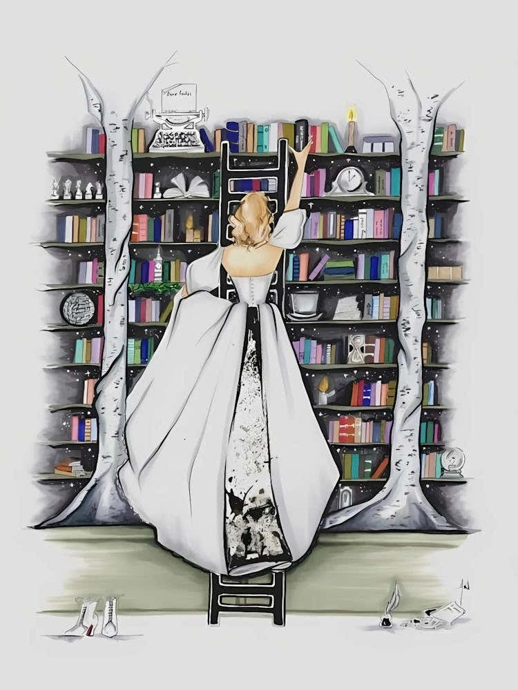 Taylor Swift Lady In A Library