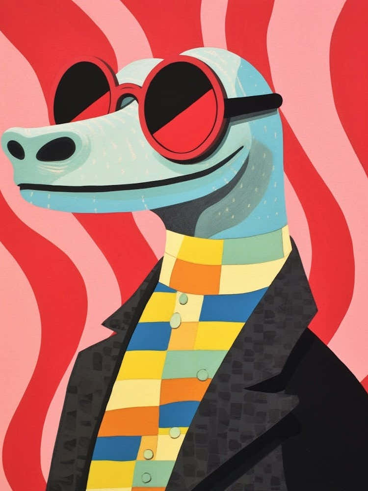 Little Komodo Dragon 2 Wearing Sunglasses