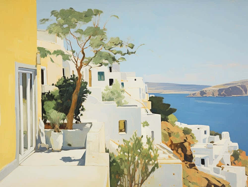 Oia Santorini - expressionism
