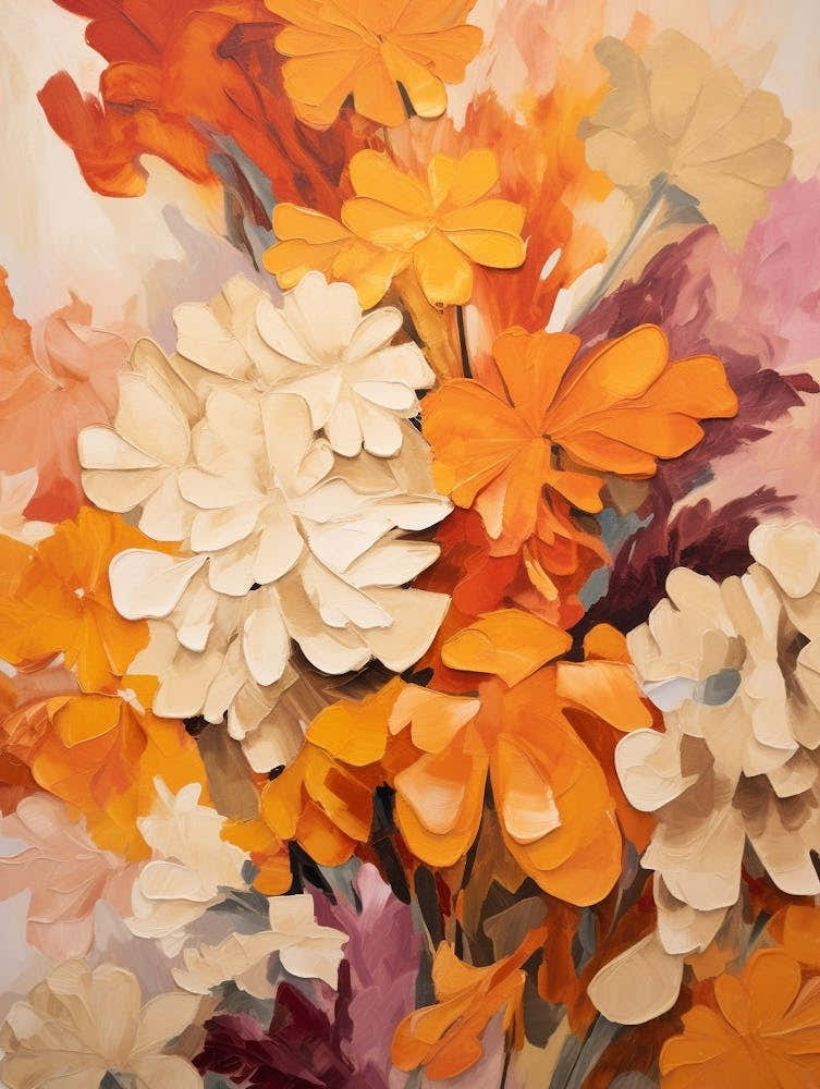 Fall Flower Painting Cineraria 2